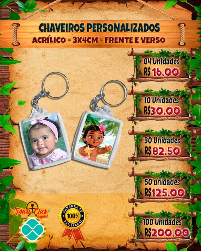 060 CHAVEIROS PERSONALIZADOS