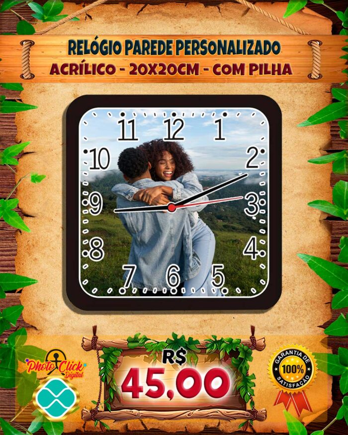066 RELOGIO DE PAREDE PERSONALIZADO