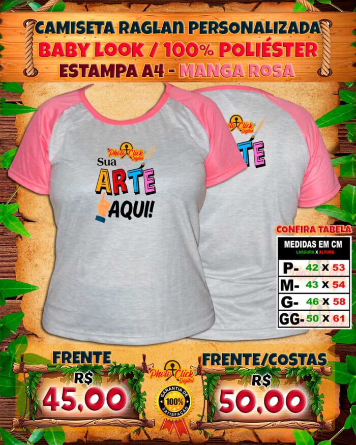 011 CAMISETA RAGLAN BABY LOOK PERSONALIZADA (cópia)