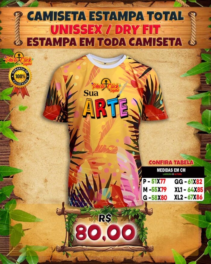 017 CAMISETA ESTAMPA TOTAL