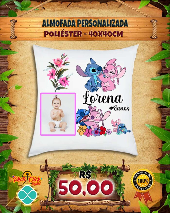 067 ALMOFADA 40X40 PERSONALIZADA