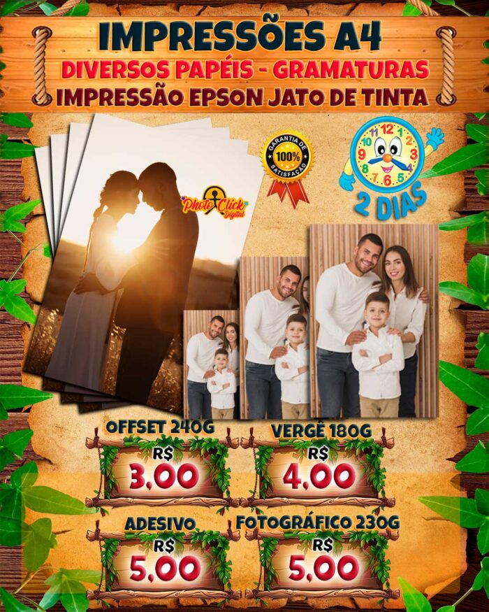 085 IMPRESSÃO A4 DIVERSOS PAPÉIS