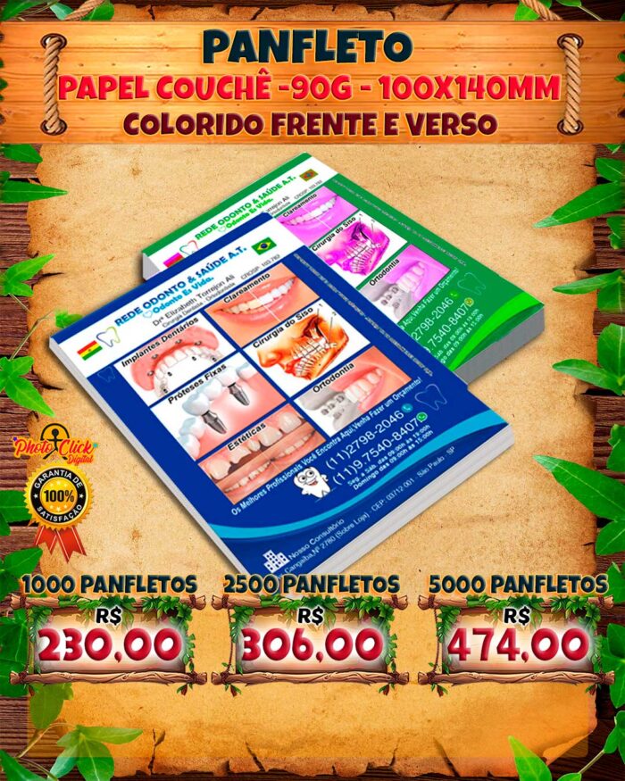 0108 PANFLETO FRENTE E VERSO