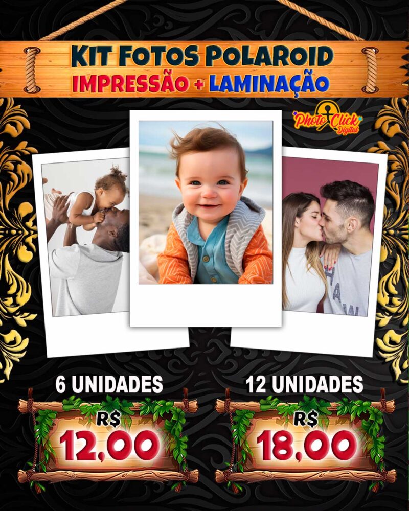 0140 POLAROID IMPRESSÃO E LAMINAÇÃO