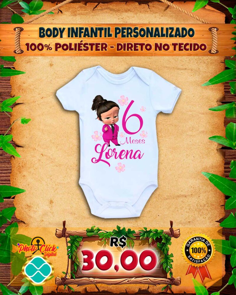 003A BODY INFANTIL PERSONALIZADO
