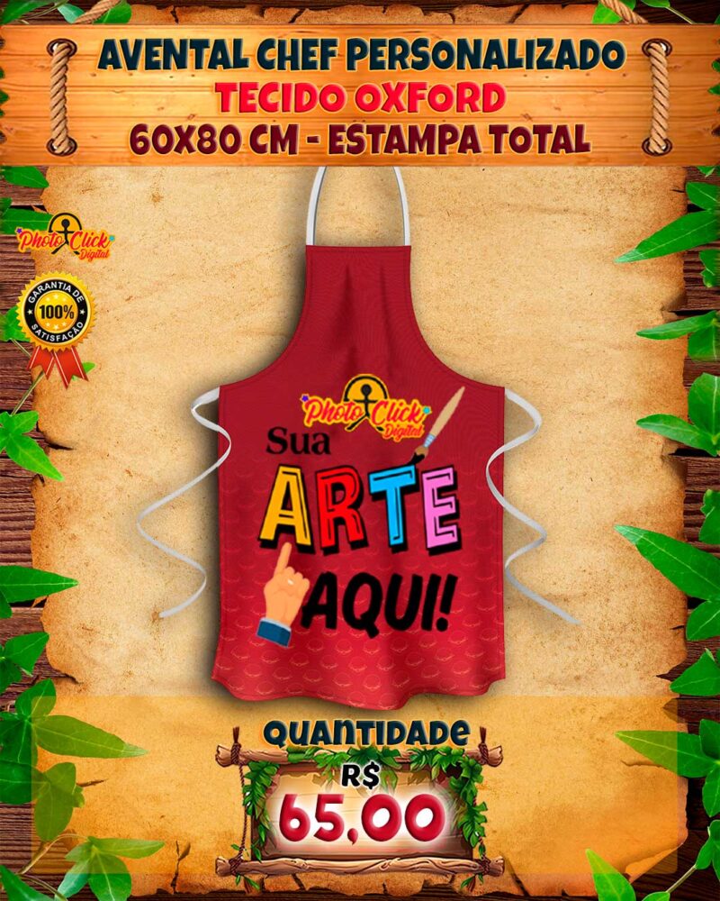 023 AVENTAL CHEF PERSONALIZADO
