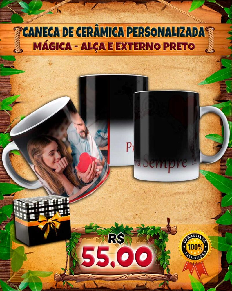 038 CANECA DE CERÂMICA PERSONALIZADA MÁGICA