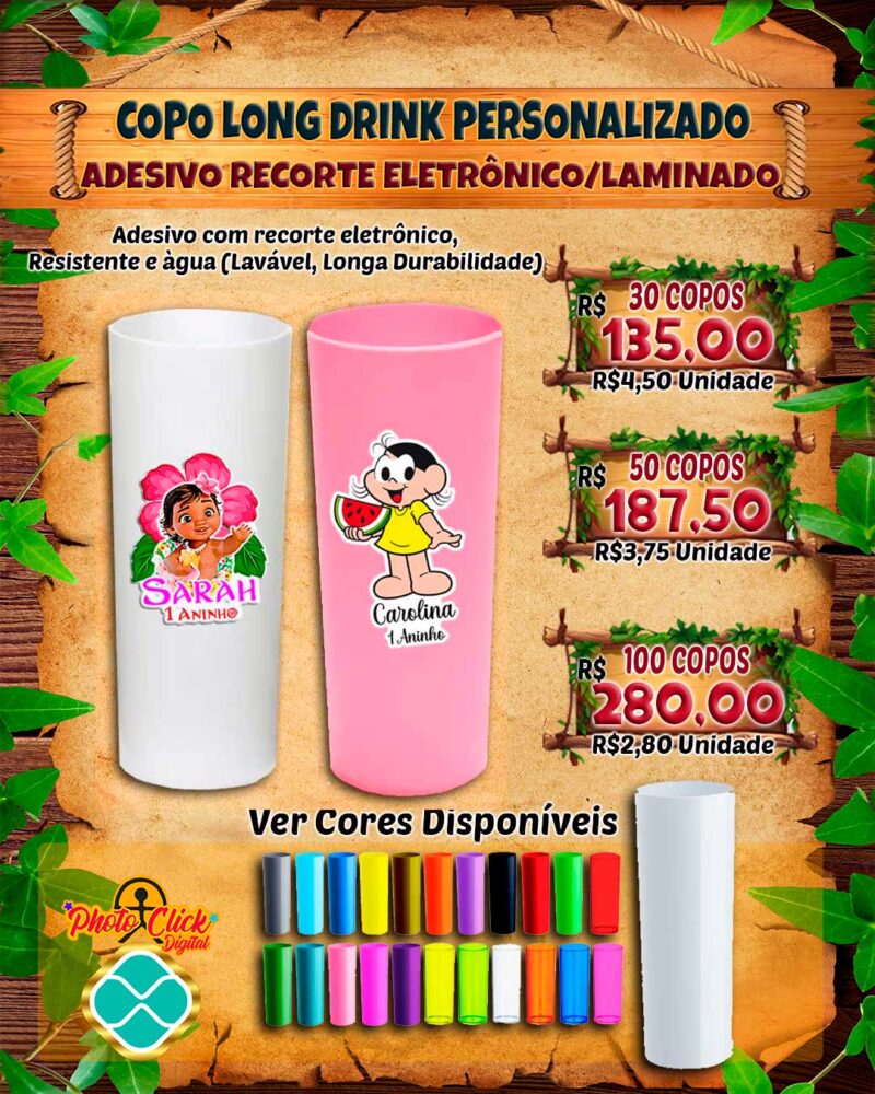 049 COPO LONG DRINK PERSONALIZADO