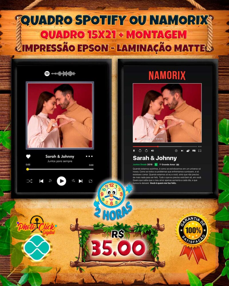 0151 QUADRO SPOTIFY NAMORIX