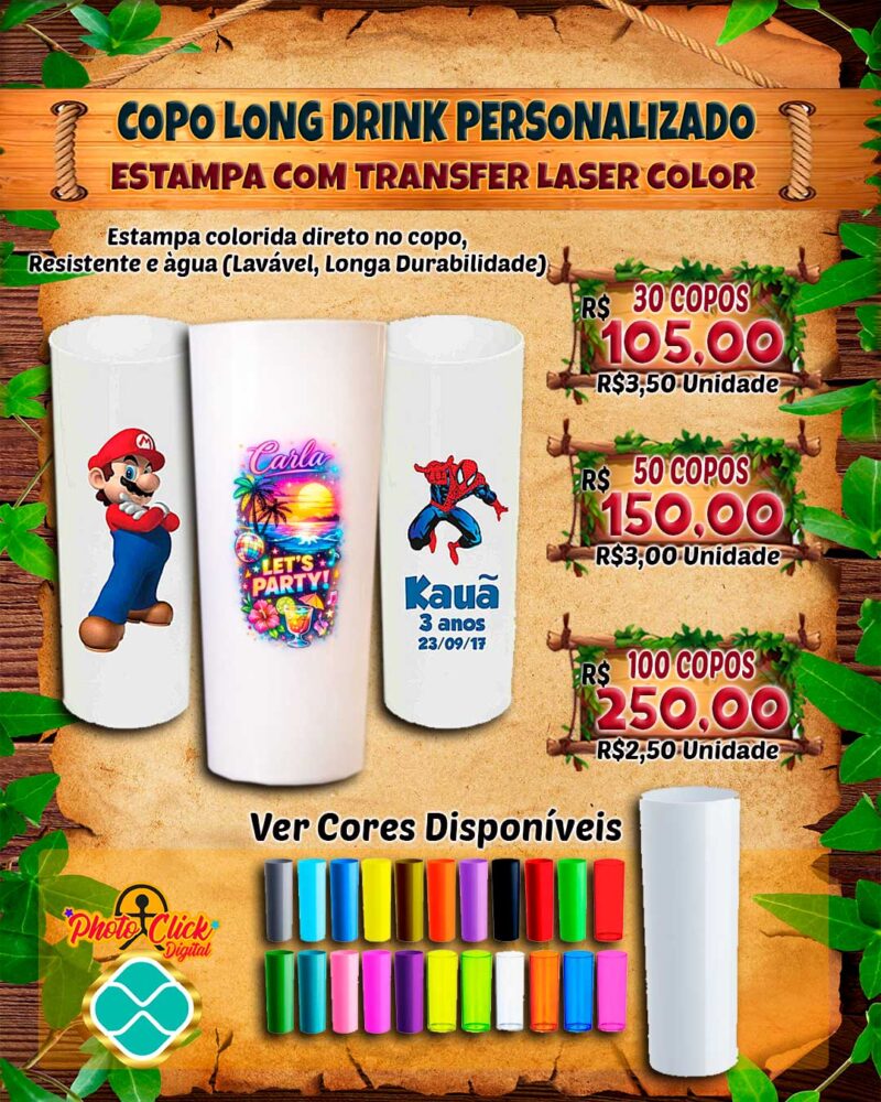 050 COPO LONG DRINK PERSONALIZADO