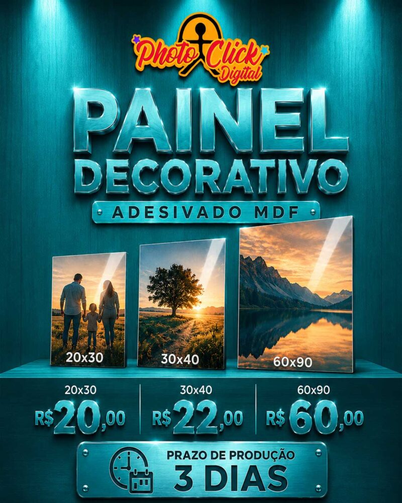 Painel Decorativo Diversos Tamanhos MDF