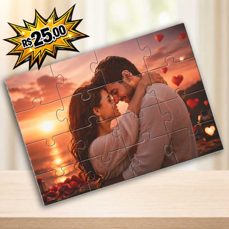 Quebra Cabeça Fotográfico 16 Peças Personalizado