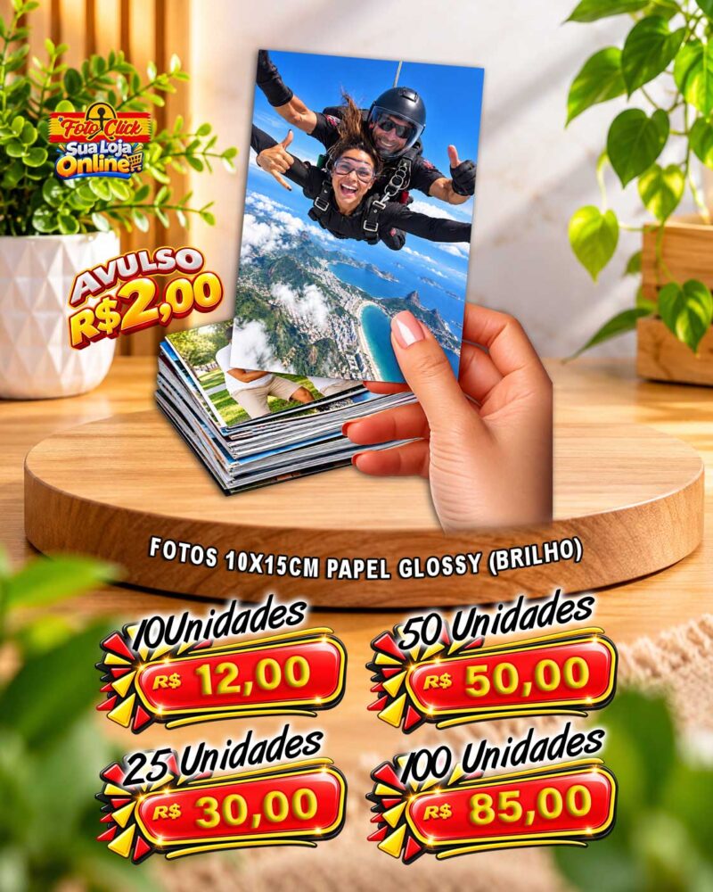 PRO0200 Impressão de Fotos 10x15 Glossy Brilho