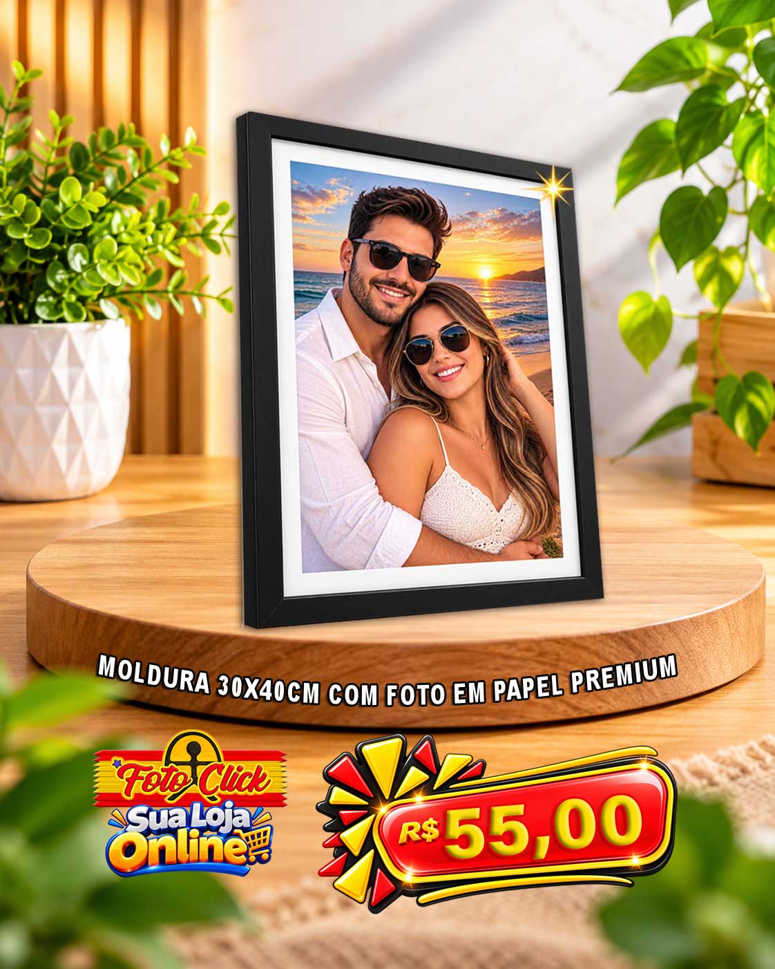 PRO0222 Moldura Com Foto 30x40cm