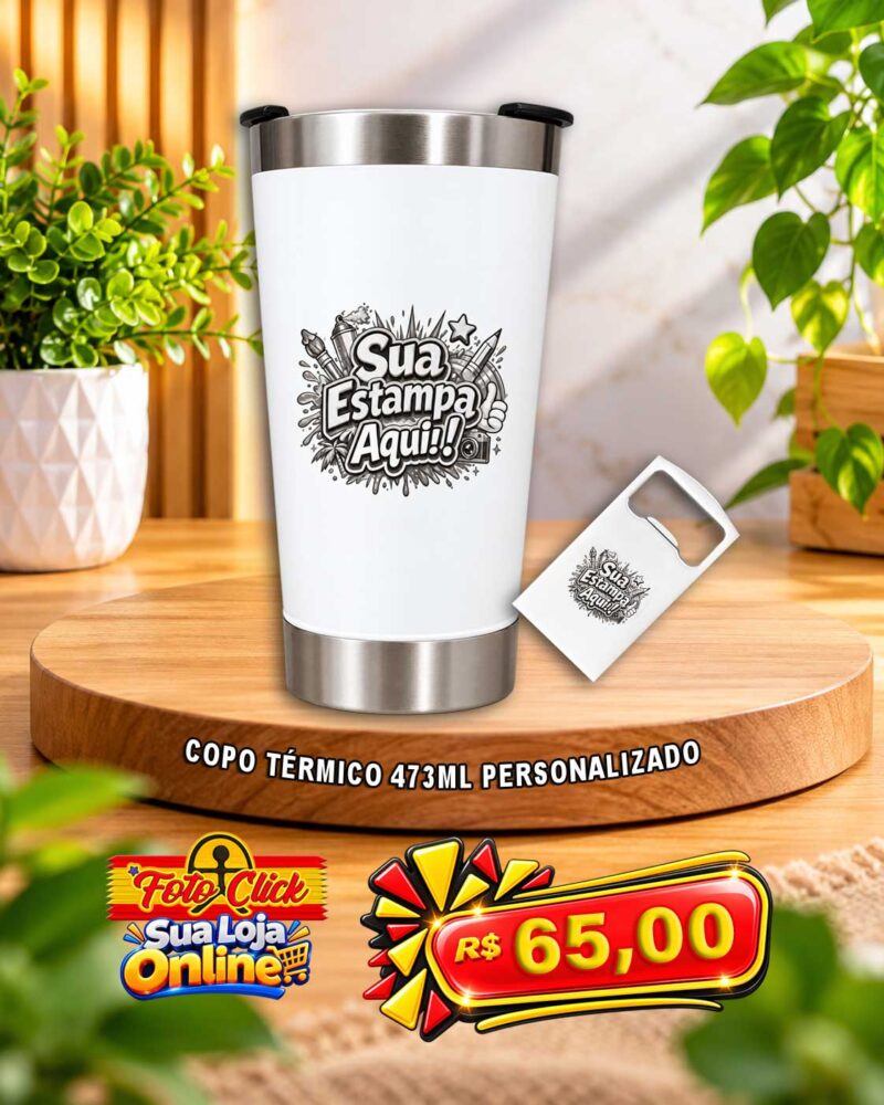 PRO046 Copo Térmico 475ml Com Abridor Personalizado
